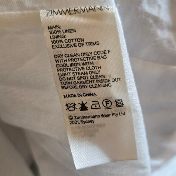 Zimmermann Postcard Tie-Shoulder Midi Dress Size Large‎ - Picture 9 of 10